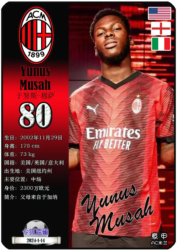 意大利足球俱乐部签下一名备受瞩目的外援的简单介绍